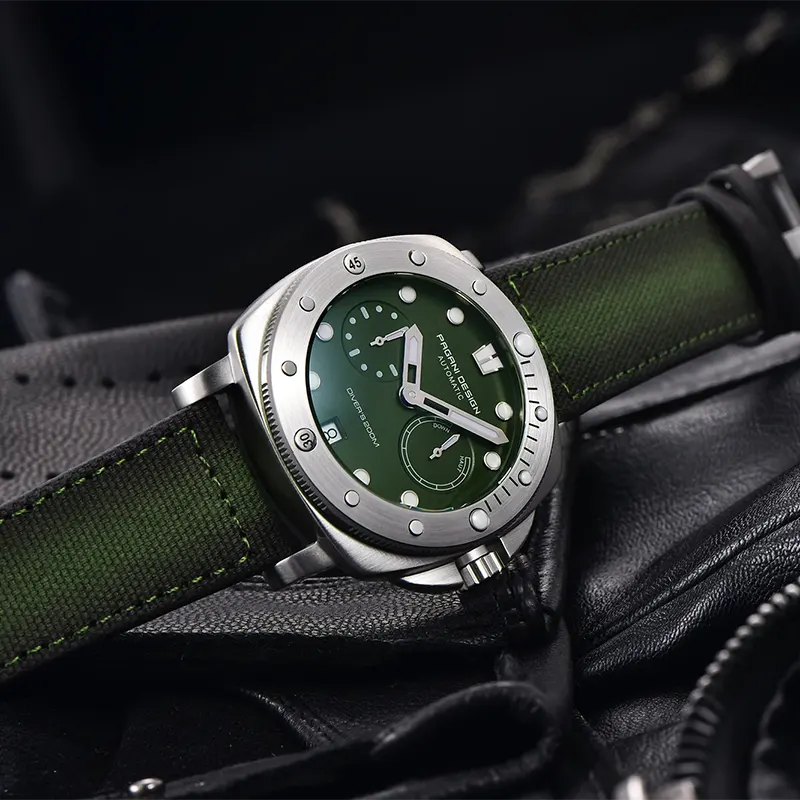 Pagani Design PD-1767 Diver's 200M Automatic Green Men's Watch